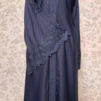 Abaya A004 sleeve embroidery closeup abaya online Pakistan with dupatta
