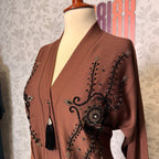 Abaya A005 sleeve Cut Dana hand work closeup abaya online Pakistan
