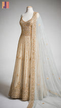 Bridal Maxi Hand Work Gold – BM004