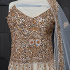 Bridal Maxi Hand Work Gold – BM004