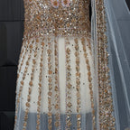 Bridal Maxi Hand Work Gold – BM004