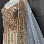 Bridal Maxi Hand Work Gold – BM004