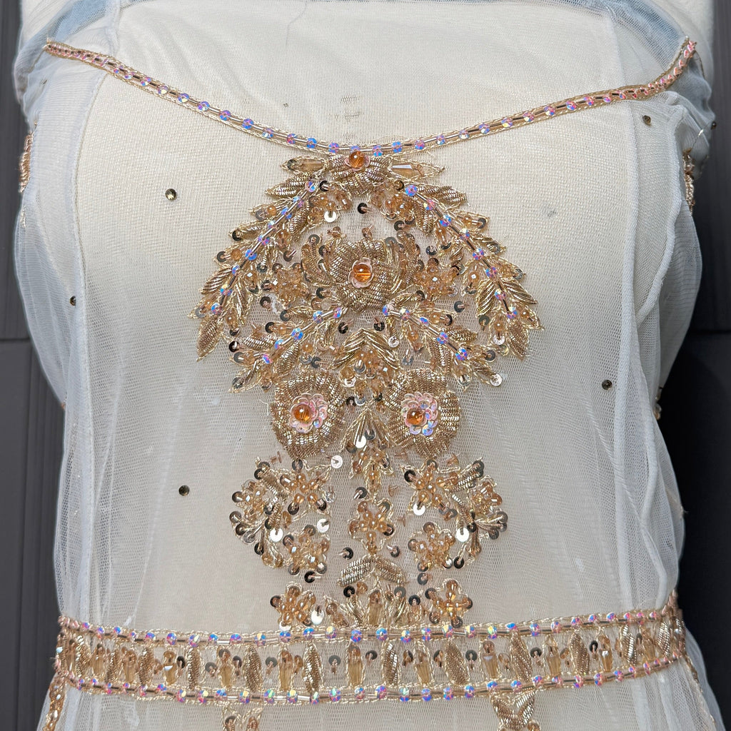 Bridal Maxi Hand Work Gold – BM004