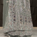 Bridal Maxi Hand Work Light Pista - BM007