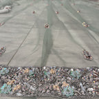 Bridal Maxi Hand Work Light Pista - BM007
