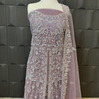 Bridal Maxi Hand Work Light Purple - BM010