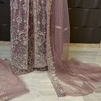 Bridal Maxi Hand Work Light Purple - BM010