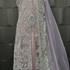 Bridal Maxi Hand Work Purple Back Tail - BM003