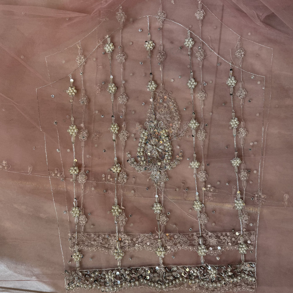 Bridal Maxi Hand Work Tea Pink - BM006