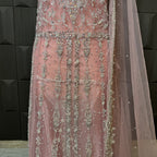 Bridal Maxi Hand Work Tea Pink - BM006