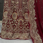 Bridal Lehenga Hand Work – Deep Red PAKISTAN PRICE LENGHA HAND WORK
