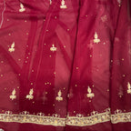 Wedding lehenga hand work shirt BACK with tilla kora and jewelry crystal embroidery pakistan
