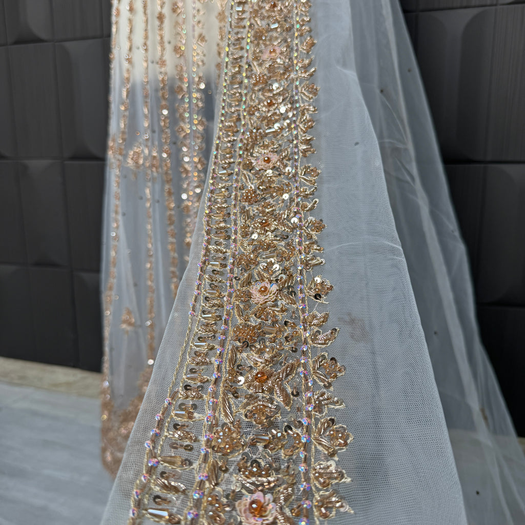 Bridal Maxi Hand Work Gold – BM004