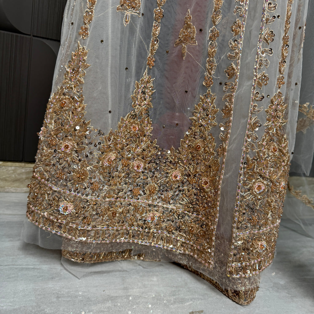 Bridal Maxi Hand Work Gold – BM004