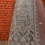 Bridal Maxi for Walima Grey BM025 – Heavy Hand Embellishment Dakka Kora Net Suit Pakistan
