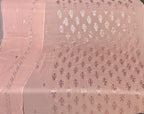 Casual Embroidery Suit 2 Peach 3pcs Unstitched – Crinkle Chiffon Thread Work Dress for Women
