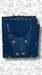 Embroidery dhanak dress zinc folded winter partywear collection unstitched PWT013 Pakistan
