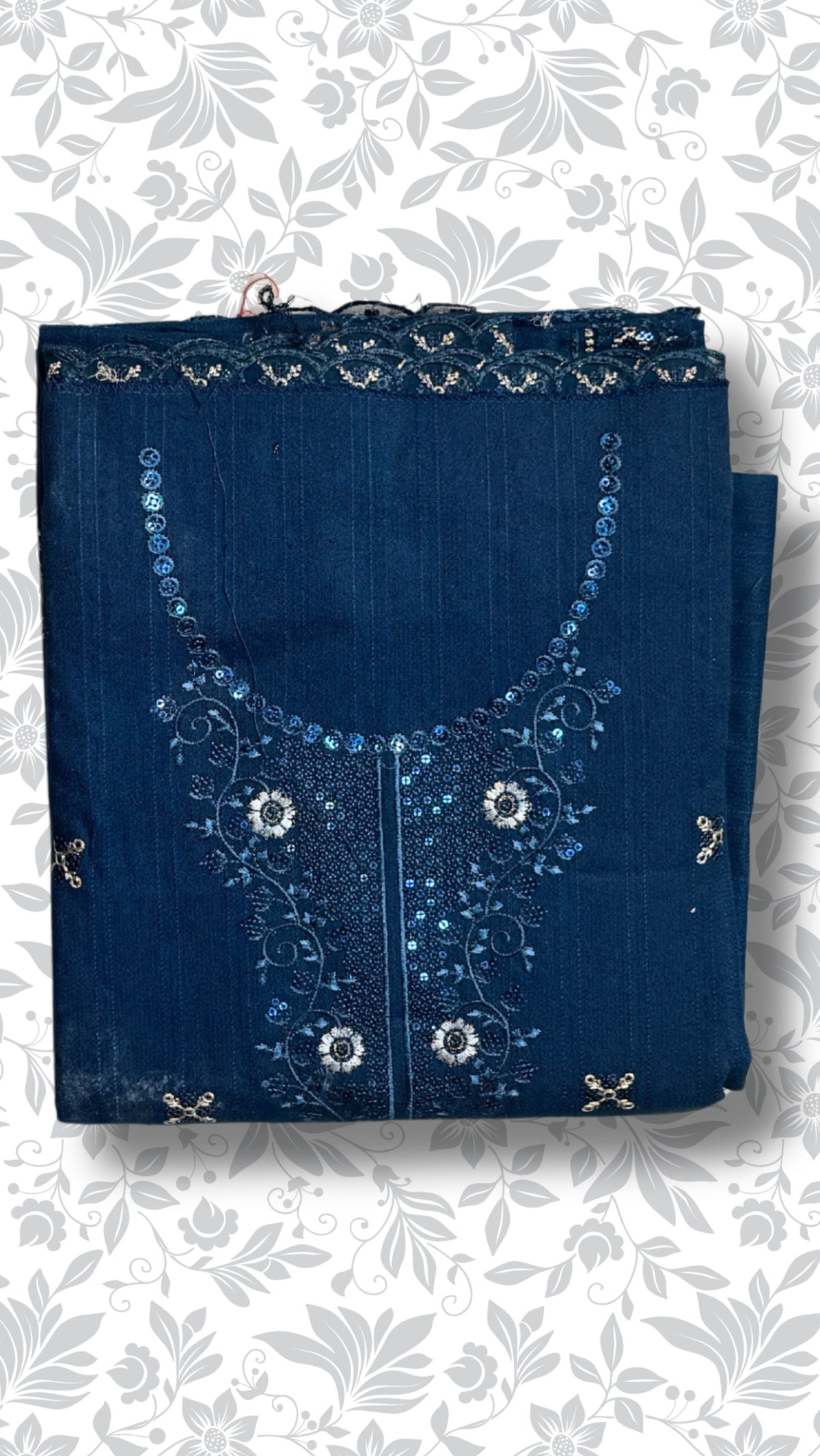 Embroidery dhanak dress zinc folded winter partywear collection unstitched PWT013 Pakistan
