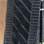 sherwani shawl black Raw silk – complete sherwani for men set by The Akbar Mall
