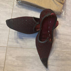 sherwani khussa shoes maroon – traditional shoes for sherwani for groom
