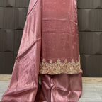 Party Wear Hand Work 4Pcs Unstitched Suit in Dark Pink – PW009