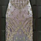 Party Wear Hand Work 4Pcs Unstitched Suit in Light Purple – PW020