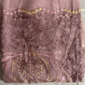 Thread work dresses PWT001 tea pink – crinkle chiffon with embroidery thread work Pakistani thread work dress for women

