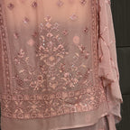 Thread work dresses PWT002 shirt  DAMAN view – crinkle chiffon with embroidery thread work Pakistani thread work suit design
