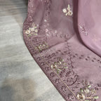 Thread work dupatta suit PWT008 dupatta – crinkle chiffon with thread embroidery dupatta Pakistani party wear
