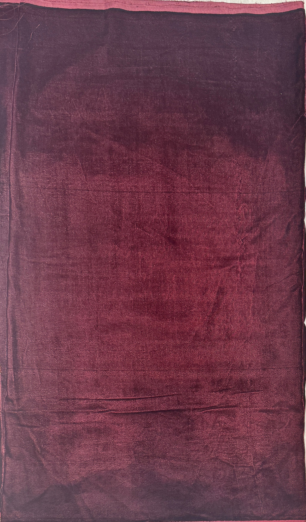 Velvet Embroidered Dress Maroon 3pcs Unstitched back– Pakistani Velvet Embroidered Suit Pakistan
