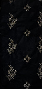 Black Velvet Embroidered Dress 9000 – micro velvet 9000 embroidered unstitched suit velvet dress Pakistan | The Akbar Mall
