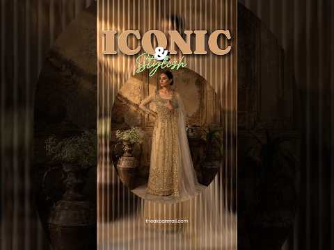 Bridal maxi for barat BM013 maxi close up – nakshi pearls crystal sequin hand work detail on skin gold net fabric
