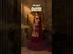 Party wear dresses in Pakistan PW037 shirt view – maroon tassel silk with kora and dabka embroidery Pakistani party wear dress
