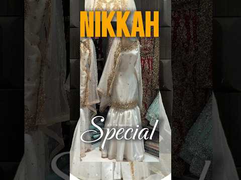 Party wear dresses in Pakistan PW038 shirt view – white net with hand embroidery front work garara nikah suit
