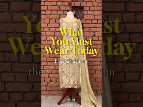 Party wear dresses in Pakistan PW034 shirt view – skin gold tassel silk with kora and dabka embroidery Pakistani party wear dress
